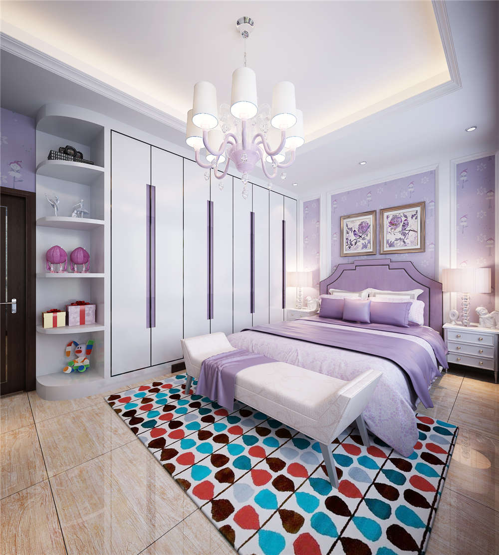 龍湖九里晴川-現代簡約-臥室設計效果圖