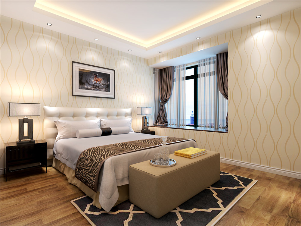 龍湖九里晴川-現(xiàn)代簡(jiǎn)約-臥室設(shè)計(jì)效果圖